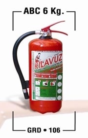 6 kğ yangın söndürme tüpü