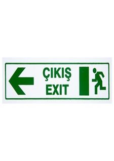 acil çıkış levhası
